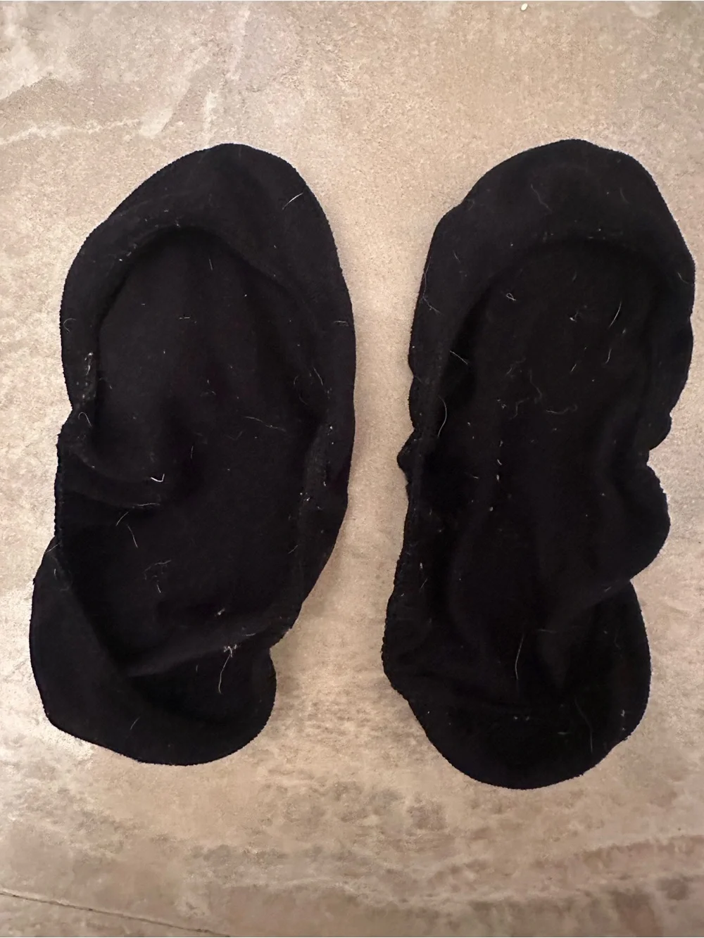 Black No-Show Cotton Liner Socks for Women